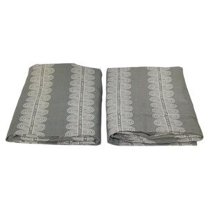 Nate Berkus Gray & White Boho Abstract Pattern Pillowcases Set Of 2